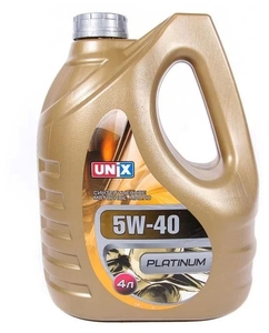 Моторное масло UNIX Platinum 5W-40 SN/CF синтетическое 4 л