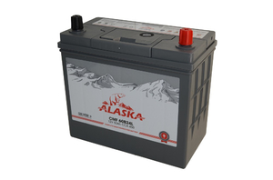 Аккумулятор ALASKA CMF 234/127/220 50А/ч ССА 450А Обратная полярность 60B24L silver+ 8808240010641