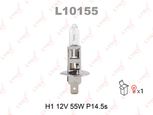 Лампа LYNXauto L10155 H1 12V 55W P14.5S