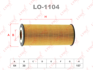Масляный фильтр LYNXauto LO-1104 AUDI A6