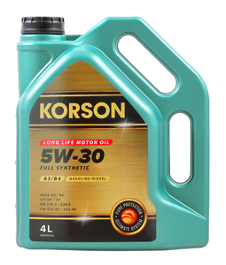 Моторное масло KORSON 5W-30 FULL SYNTHETIC A3/B4 4л