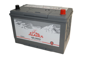 Аккумулятор ALASKA CMF 302/172/220, 95А/ч, ССА 830А, Обр. 115D31FL silver+